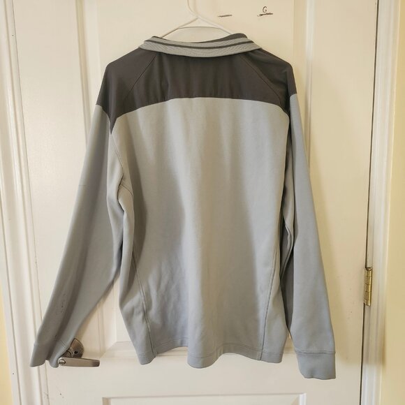 Nike Golf Pullover Tour Performance Mens XL Gray Color block Quarter Zip Sweater - Picture 9 of 9